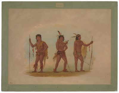 Three That's Men av George Catlin