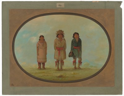 Three Creek-indianere av George Catlin
