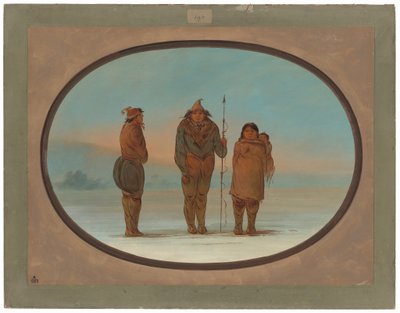 Tre eskimoer av George Catlin