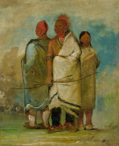 Three Fox Indians, 1837-1839. av George Catlin