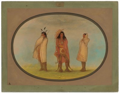 Tre Iroquois-indianere av George Catlin