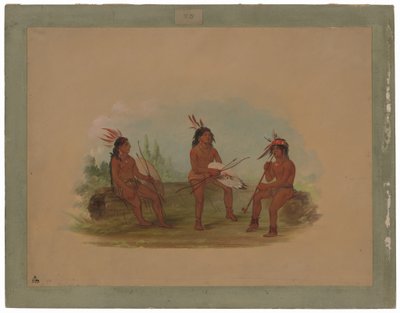 Tre unge Chinook-menn av George Catlin