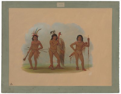 Tre Zurumati-indianere av George Catlin