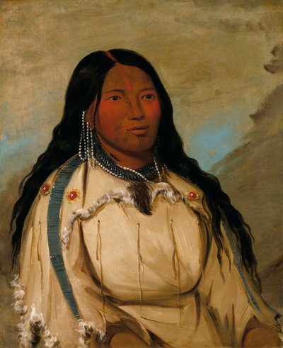 Tow-ée-ka-wet, en Cree Woman, 1832. av George Catlin