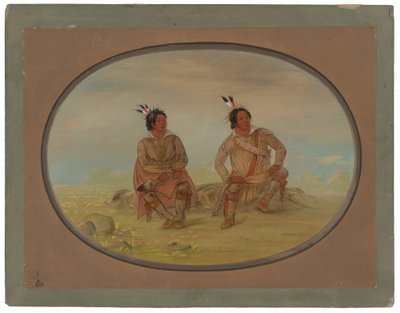 To Choctaw-indianere av George Catlin
