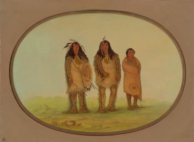 To Nezperce-krigere og en gutt, 18551869. av George Catlin