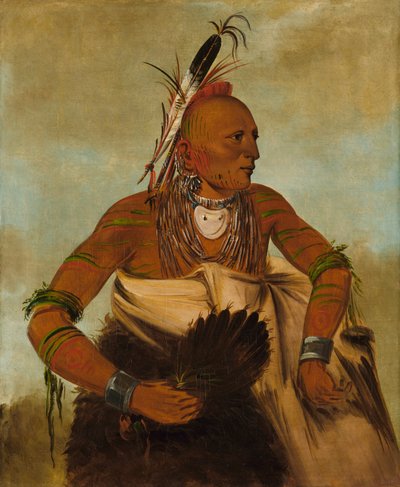 Wa-ho-beck-ee, en kjekk modig av George Catlin