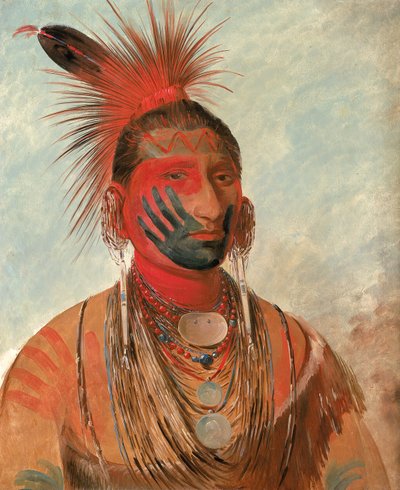 Wash-ka-mon-ya, rask danser, en kriger, 1844-1845. av George Catlin