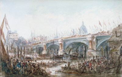 Åpning av Blackfriars Bridge, London, 1869 av George Chambers