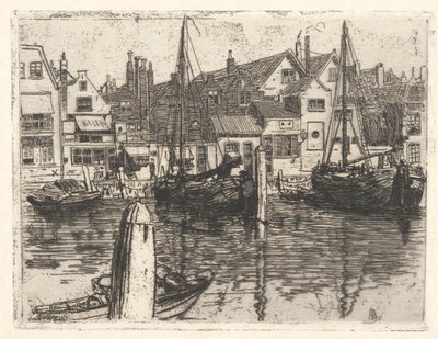 Maas i Dordrecht av George Charles Aid