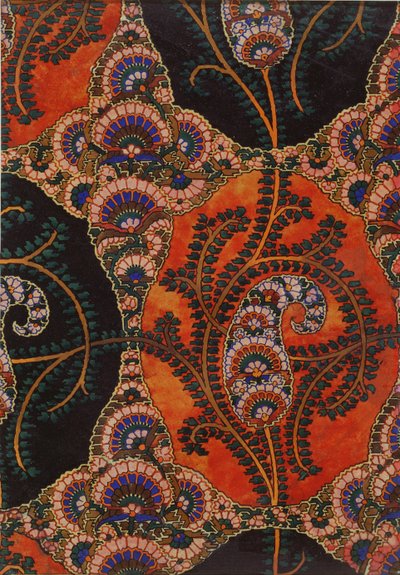 Stoffdesign for Paisley sjal, ca. 1871 av George Charles Haite