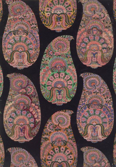 Stoffdesign for Paisley sjal, ca. 1871 av George Charles Haite