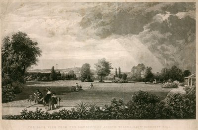 Utsikten bakfra fra boligen til Joseph Wilson, Highbury Hill av George Childs