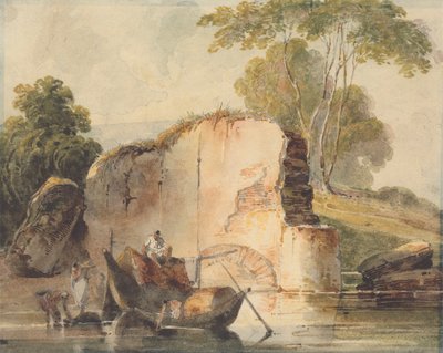 En elvescene av George Chinnery