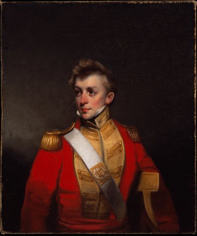 En uidentifisert offiser for 13th Bombay Native Infantry, 1824 ca. av George Chinnery