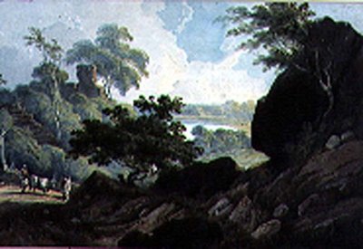 Nær Midnapore, Bengal av George Chinnery