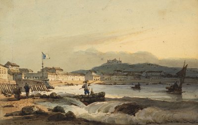 Praia Grande, Macao, fra sør, med St Peter
