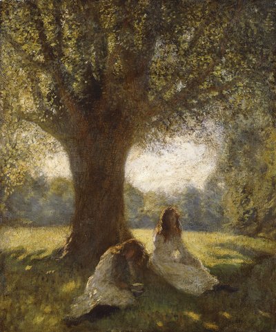 A Shady Spot, ca. 1920 (olje på lerret) av George Clausen