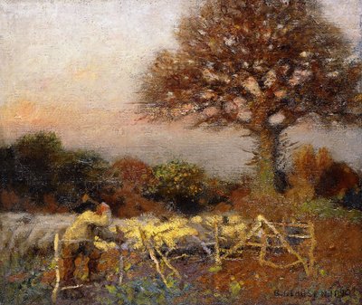 En sauefold, tidlig morgen av George Clausen