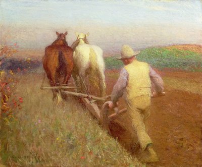 En høstmorgen, 1897 av George Clausen