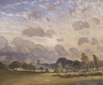 Clavering kirke (olje på lerret) av George Clausen