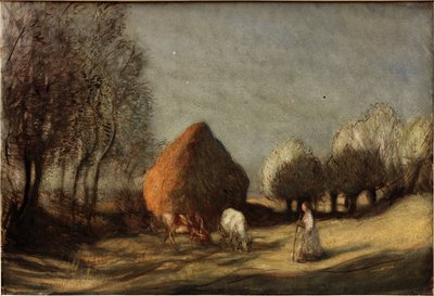 Hayfield, Widdington (kroppsfarge) av George Clausen