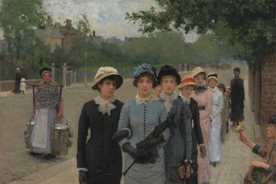 Skolejenter av George Clausen