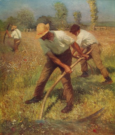 The Mowers, c1891, c1915 av George Clausen