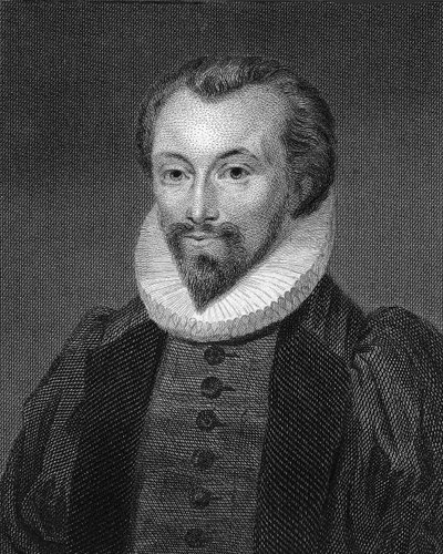 Portrett av poeten John Donne 1572-1631. av George Clint