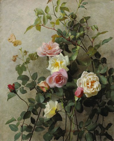 Roser på en vegg, 1877 av George Cochran Lambdin