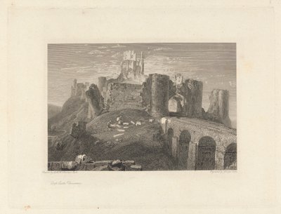 Corfe Castle, Dorsetshire av George Cooke