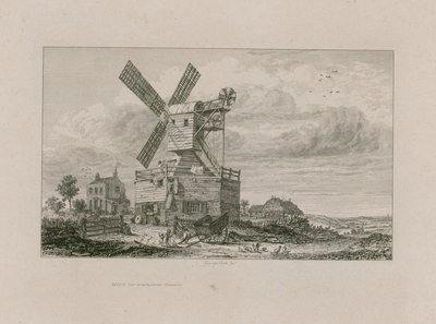 Mill på Wimbledon Common av George Cooke