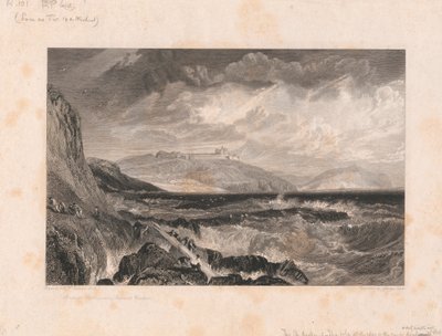 Pendennis Castle og inngangen til Falmouth Harbor av George Cooke