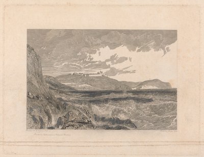 Pendennis Castle og inngangen til Falmouth Harbor av George Cooke