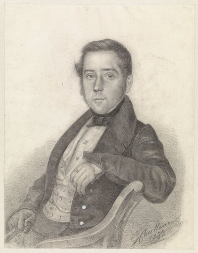 Portrett av en sittende herre av George Coutteau