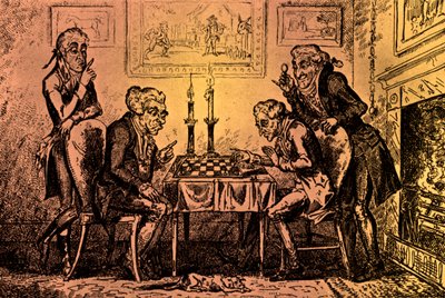 Et sjakkspill av George Cruikshank