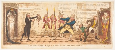 A Sepulchral Inquiry into English History, 1. juni 1813. av George Cruikshank