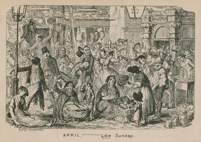 april - lav søndag av George Cruikshank