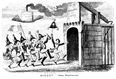 august - Idees Napoliennes, 1800-tallet. av George Cruikshank