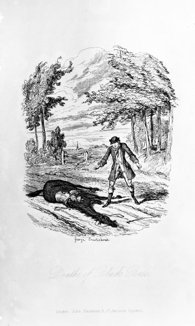 Death of Black Bess, illustrasjon fra 