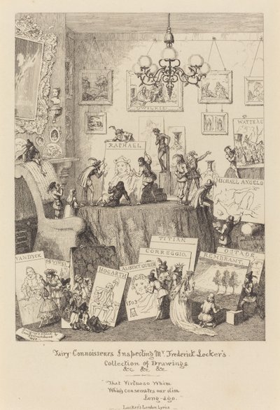 Fairy Connoisseurs inspiserer Mr. Frederick Lockers samling av tegninger av George Cruikshank