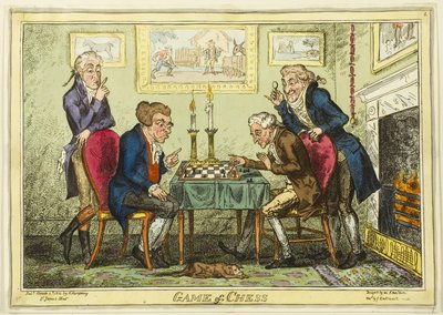 Spill av sjakk av George Cruikshank