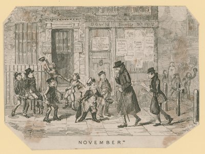 Guy Fawkes natt av George Cruikshank