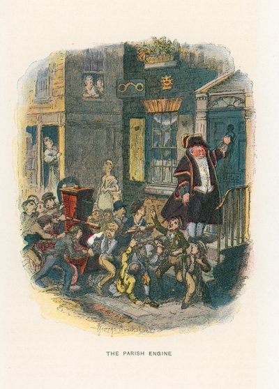 Illustrasjon for Sketches av Boz av George Cruikshank