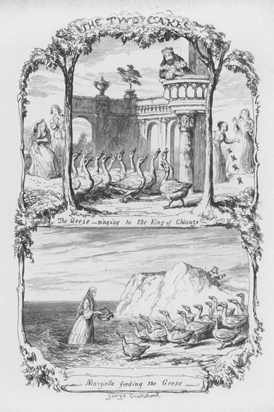 Illustrasjon for The Pentamerone av George Cruikshank (gravering) av George Cruikshank