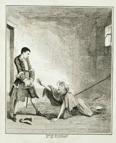 Jack besøker moren sin på Bethlehem Hospital, London, illustrasjon fra 