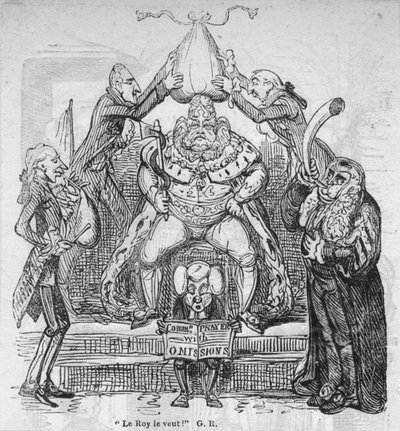 The Roy vil ha det! G.R., c1820. av George Cruikshank