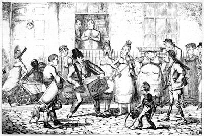 Savoyardene, 1818. av George Cruikshank