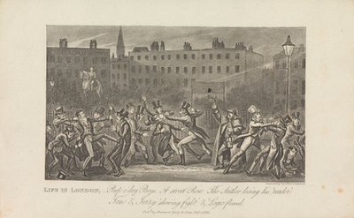 Livet i London, Peep o'day Boys av George Cruikshank