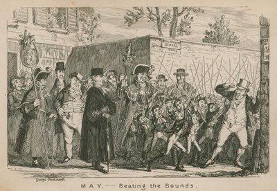 mai - Beating the Bounds av George Cruikshank